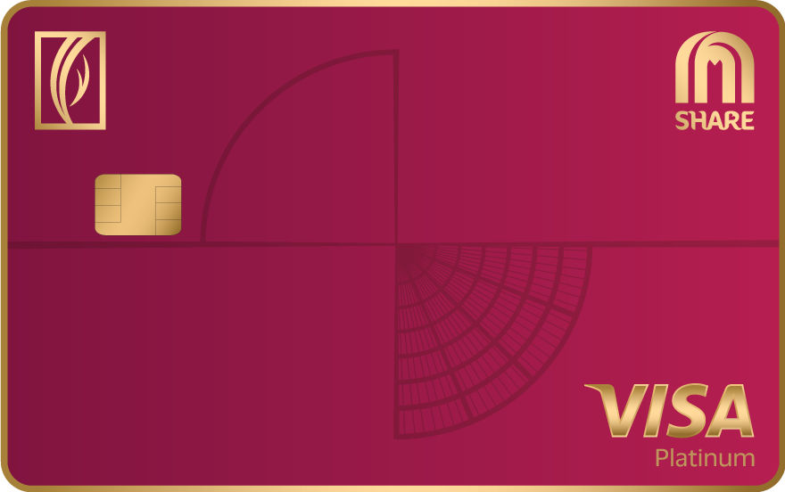 SHARE Visa Platinum Credit Card card artwork